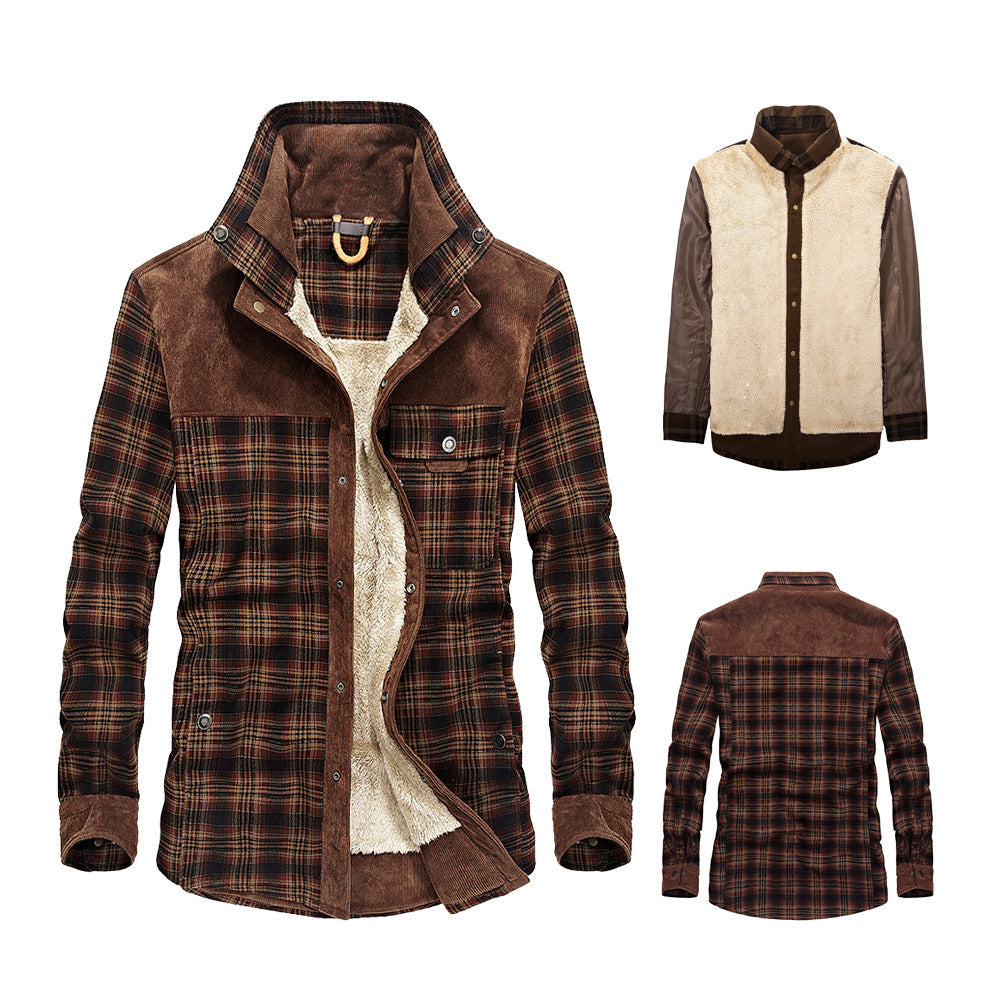 Men's Warming and Stylish Flannel Jacket Mune Fashion