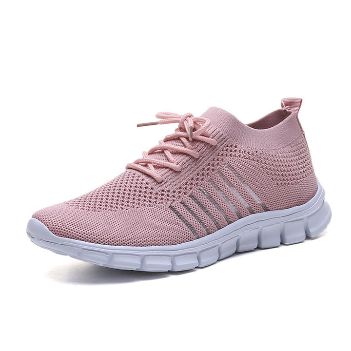 Women's breathable knitted sneakers with flexible segmented sole and comfort insole Mune Fashion