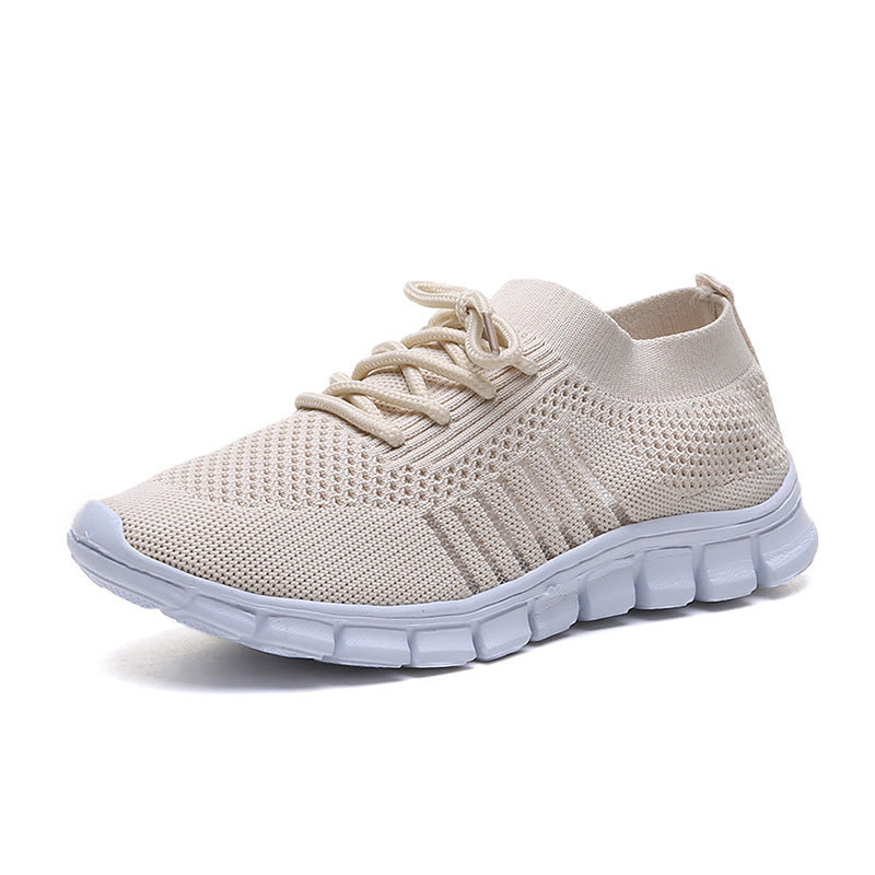Women's breathable knitted sneakers with flexible segmented sole and comfort insole Mune Fashion
