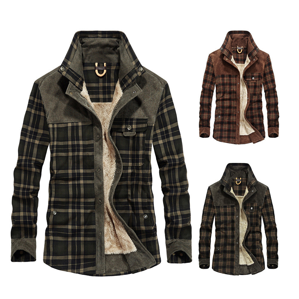 Men's Warming and Stylish Flannel Jacket Mune Fashion