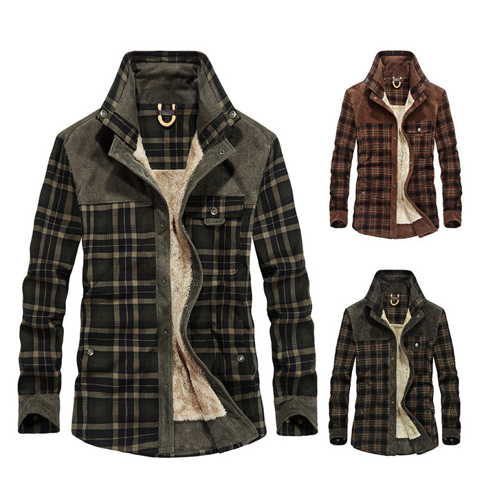 Men's Warming and Stylish Flannel Jacket Mune Fashion