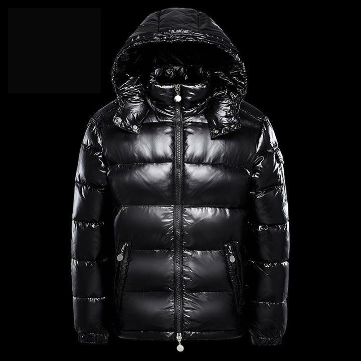 Padded short jacket for men and women, solid color