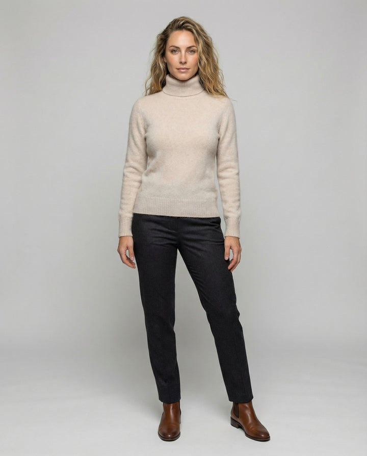 Soft Cashmere Roll Neck Women