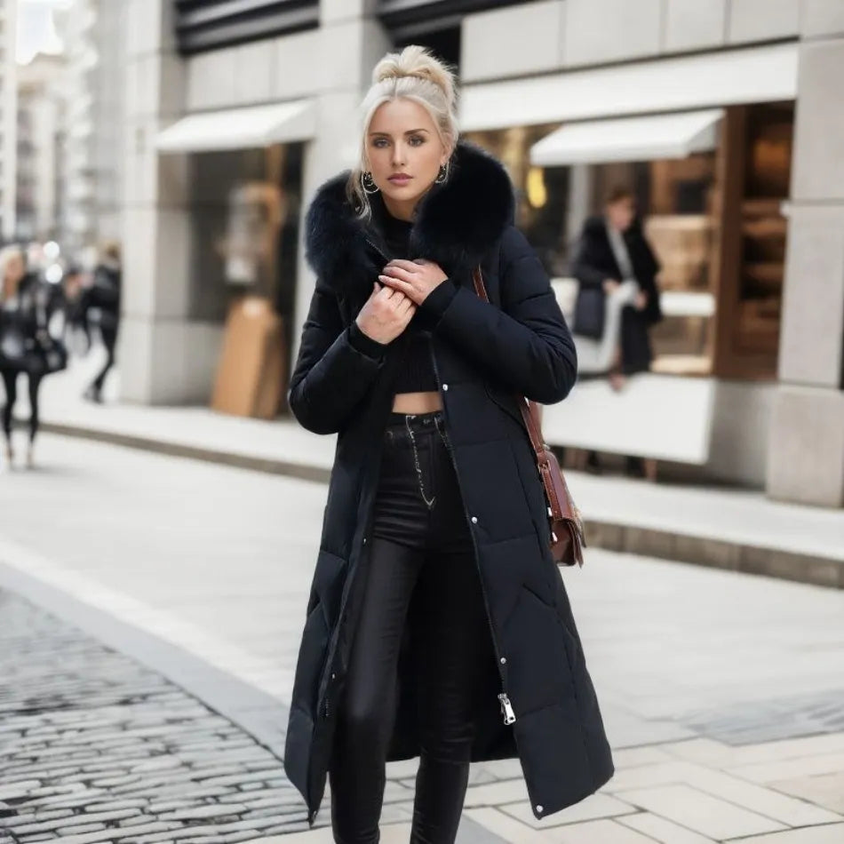 Mune | Long Padded Jacket with Hood