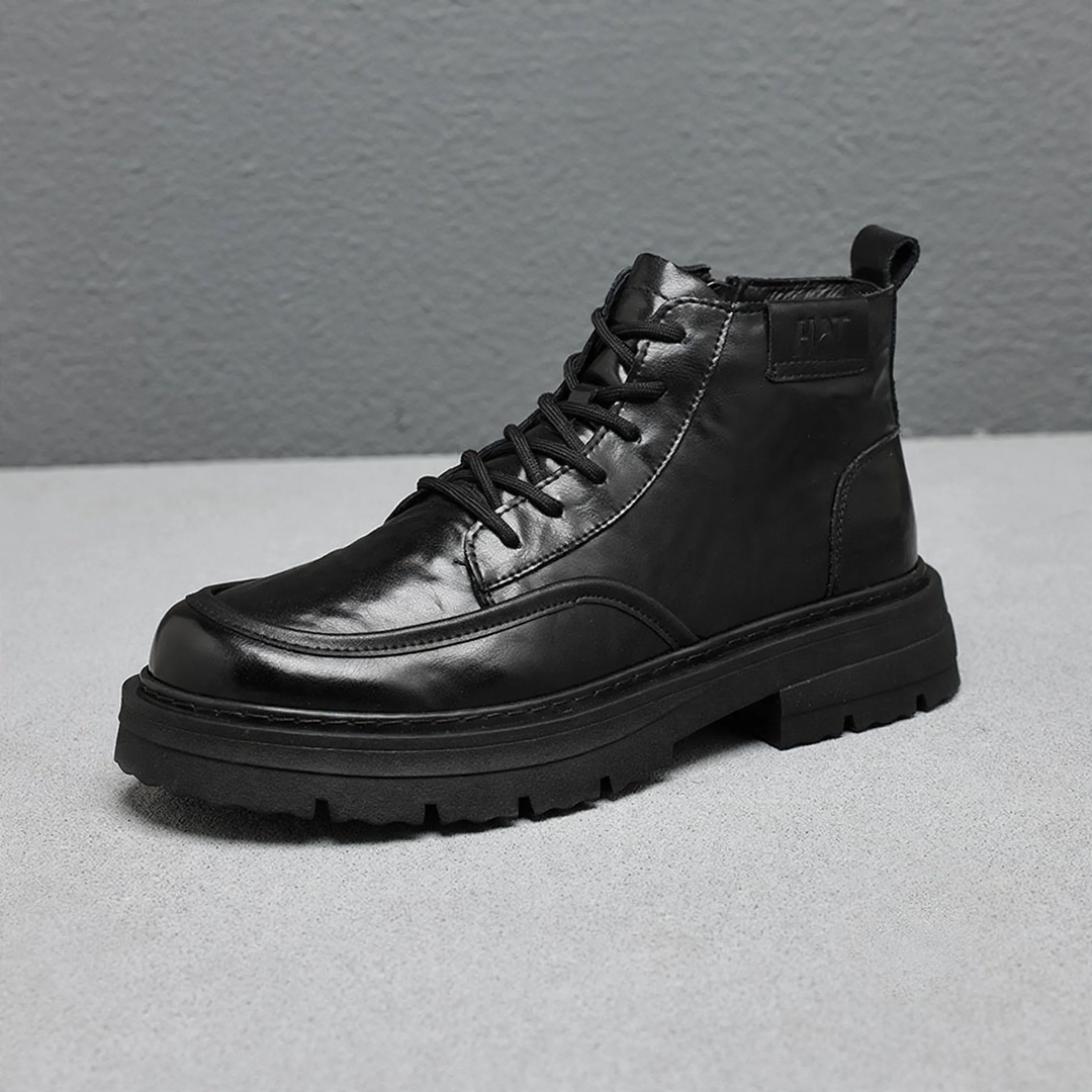 Men's Martin boots, lined, platform sole