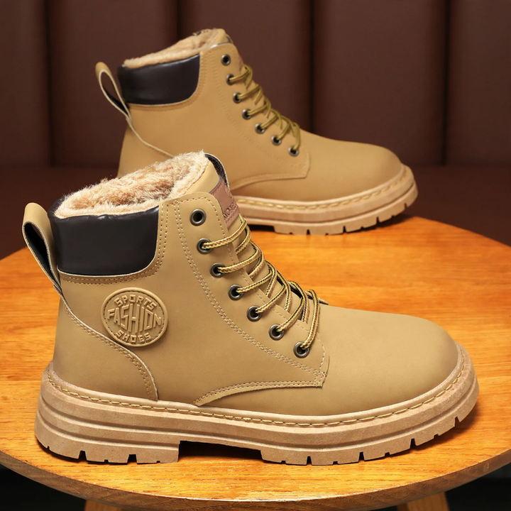 Men's boots, ankle-high, casual design