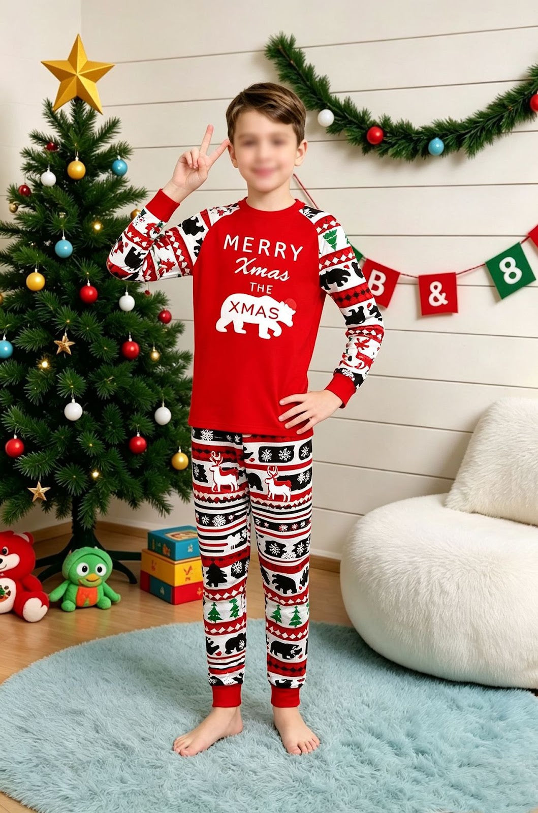 Christmas pajama set for the whole family