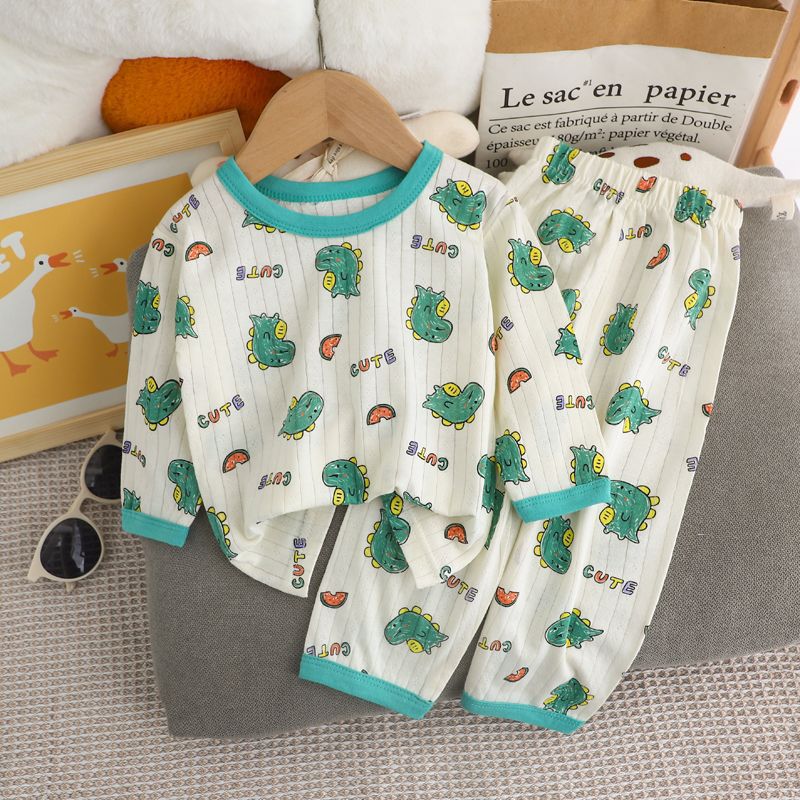 Children's summer pajamas, 100% cotton, 7/8 sleeves