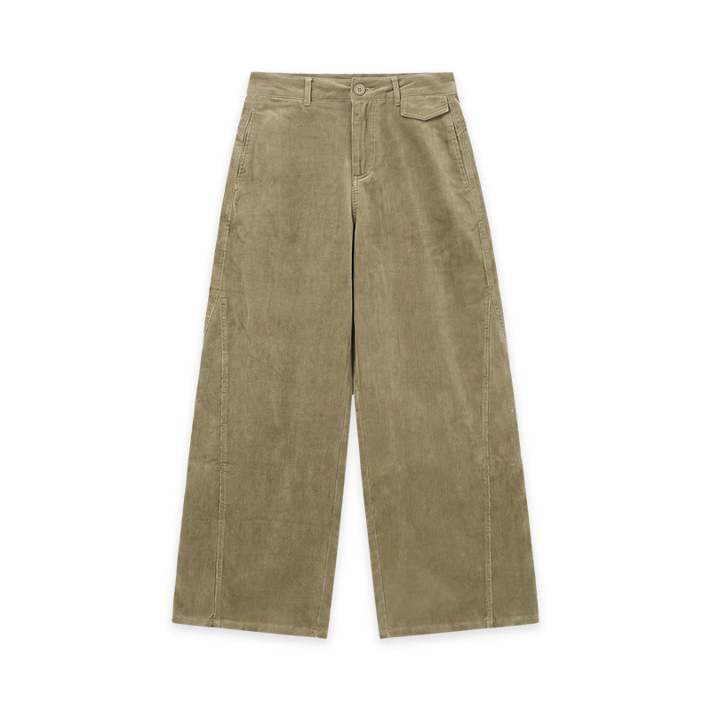 Soft corduroy pants with a brushed surface