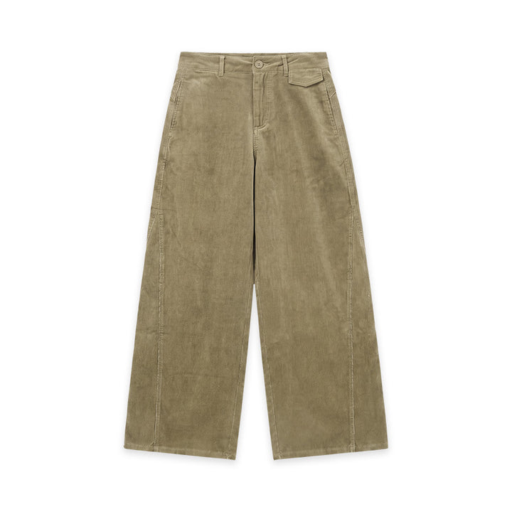 Soft corduroy pants with a brushed surface
