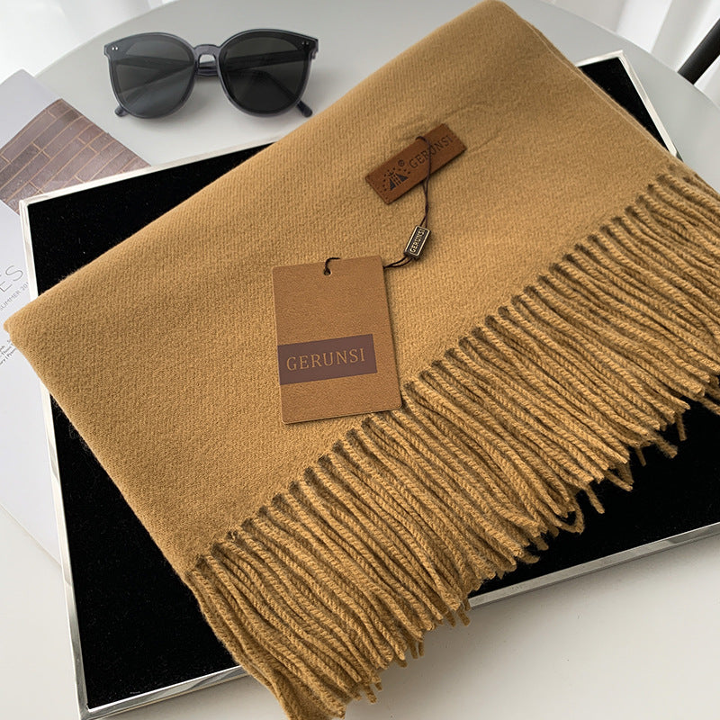 Women's Scarf, solid color, 190x70cm