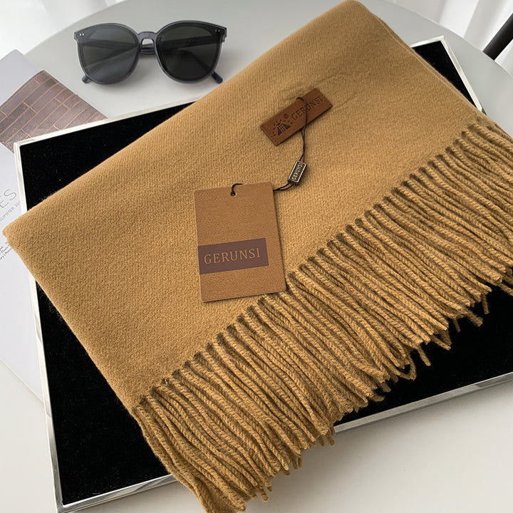 Women's Scarf, solid color, 190x70cm