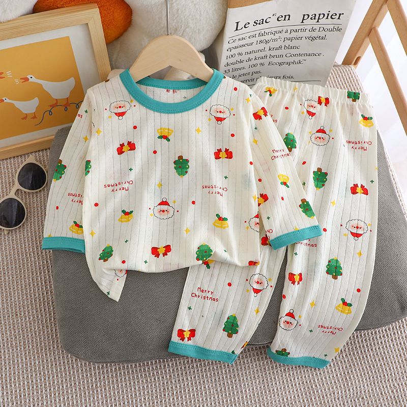 Children's summer pajamas, 100% cotton, 7/8 sleeves