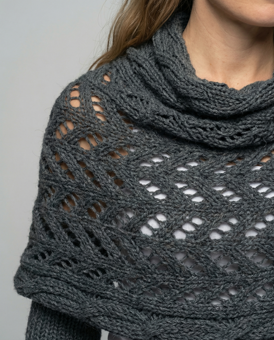 Comfortable knitted scarf women