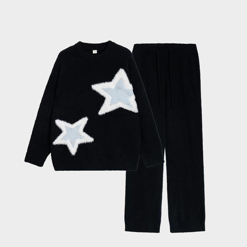 Pair-house suit, soft plush material, warming