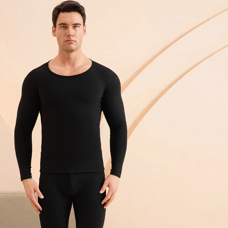 Thermal underwear set made of cashmere-silk blend