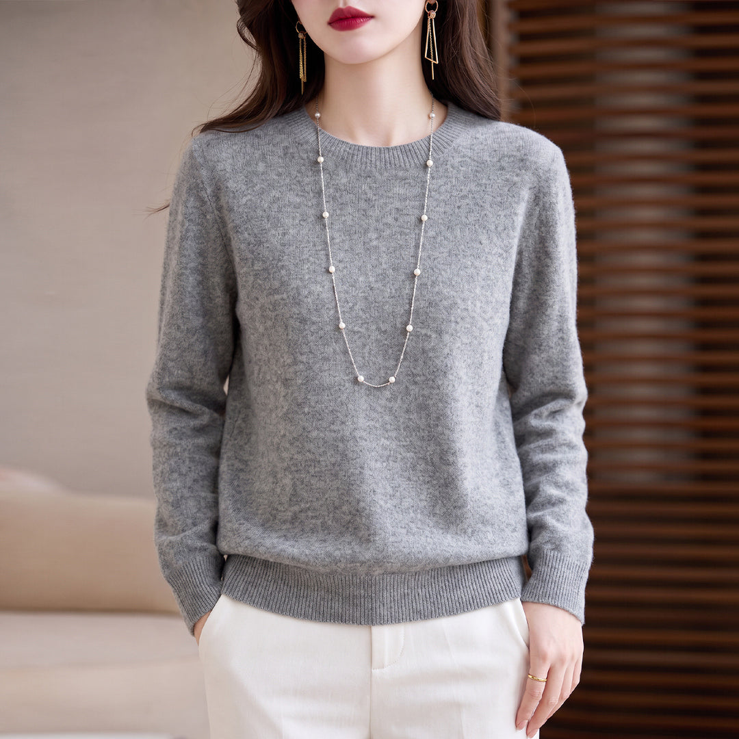 Women's Knit Sweater, Crew Neck or Stand-up Collar, Long Sleeves
