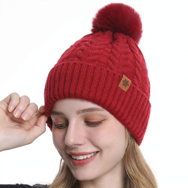 Winter Set: Knitted hat, scarf, and gloves