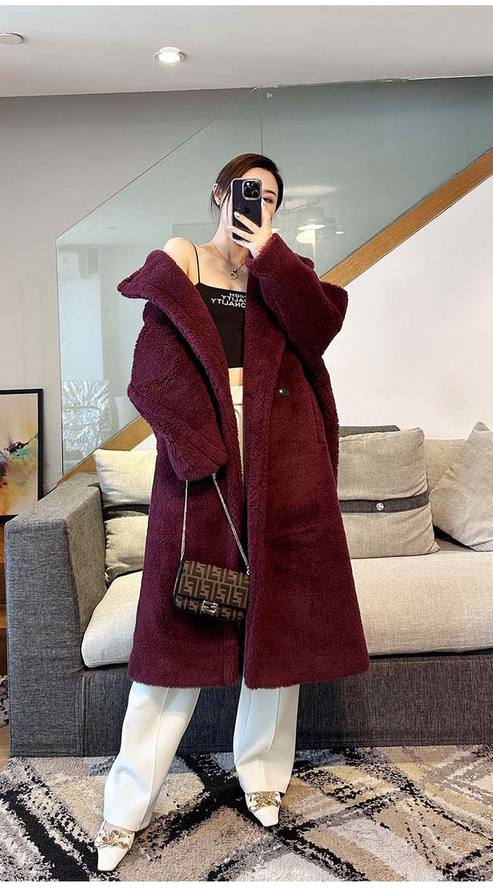 Women's Teddy Coat, long, Winter