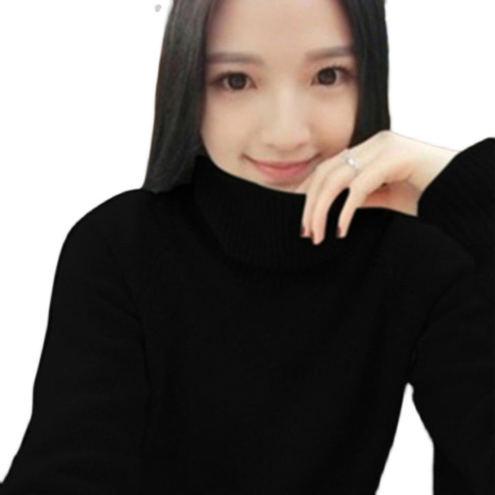 Women's Cashmere Sweater with Roll Neck
