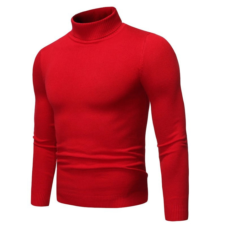 Men's Turtleneck Sweater, simple and modern