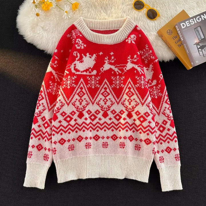 Men's knit sweater, loose fit, warming