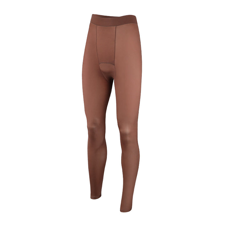 Thin thermal underwear set for men, round neck
