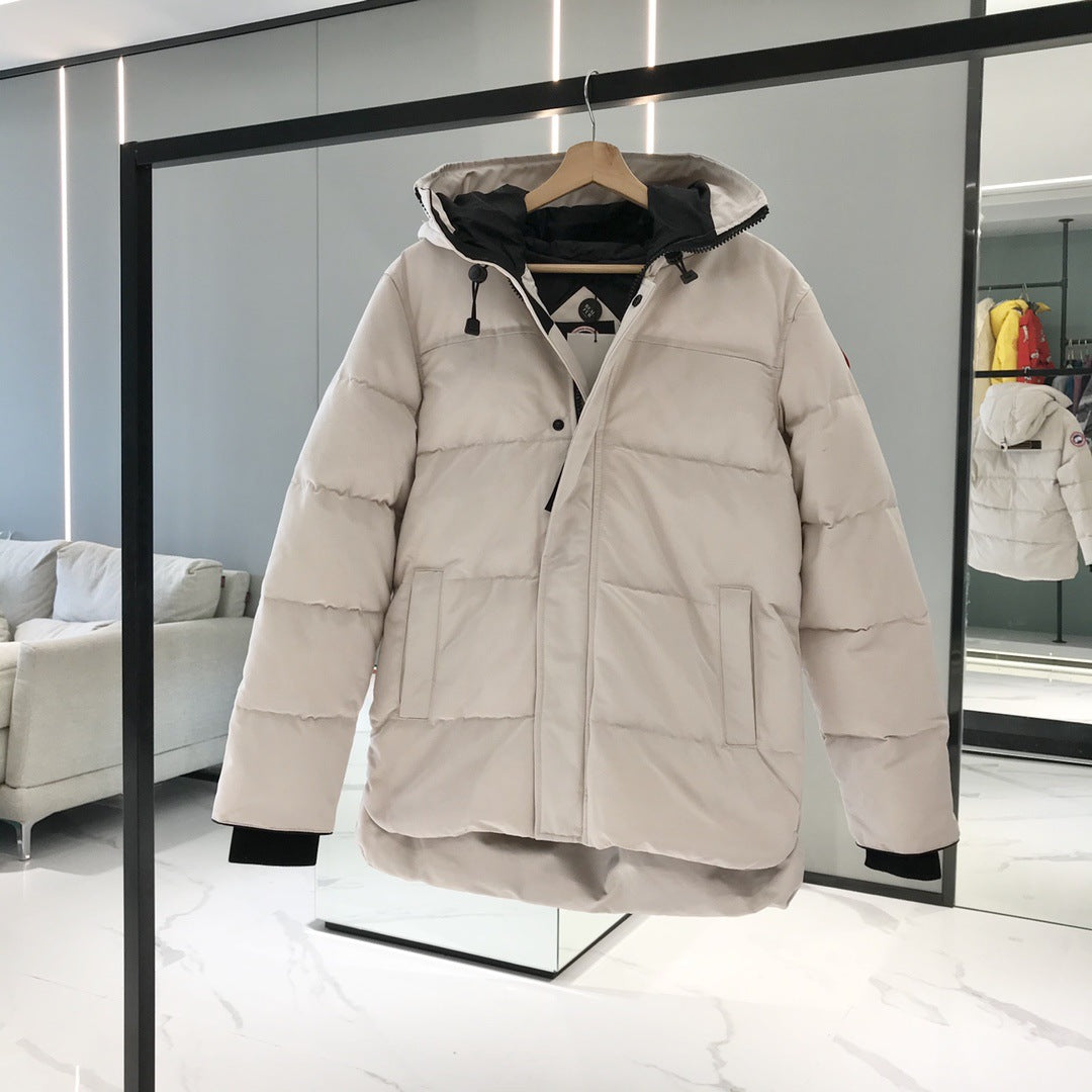 Winter down jacket for men and women, warm lined