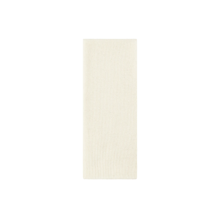 Wool scarf with cashmere content