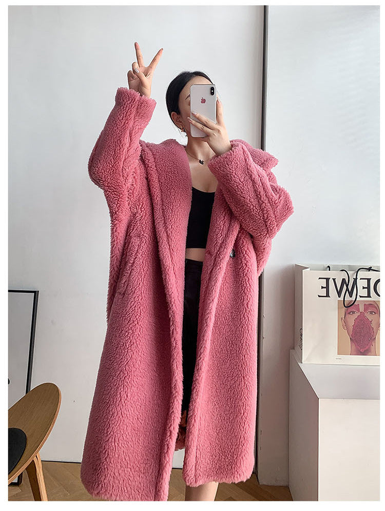 Women's Teddy Coat, long, Winter
