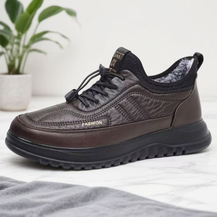 Padded men's winter boots, non-slip