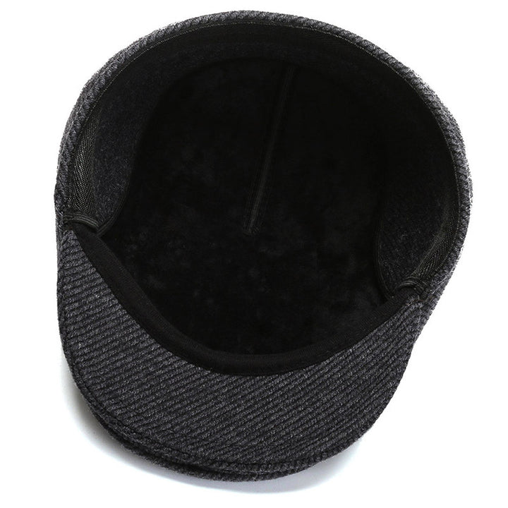 Men's Flat Cap with Ear Protection