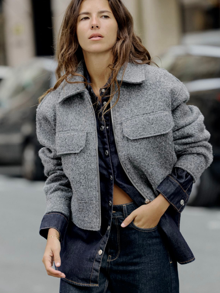 Mune | Style Bouclé Gray Jacket