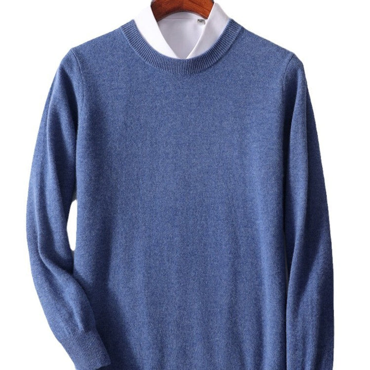 Men's pullover, round neck, loose fit