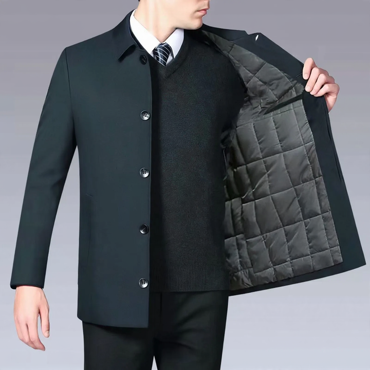 Men's Business Jacket, padded, lapel collar