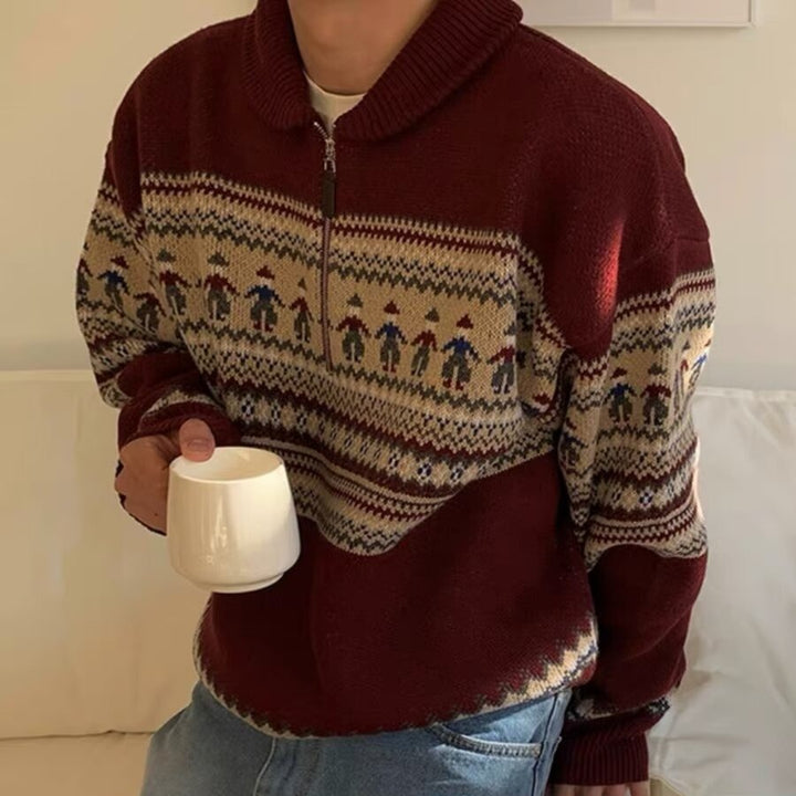 Vintage striped sweater for couples