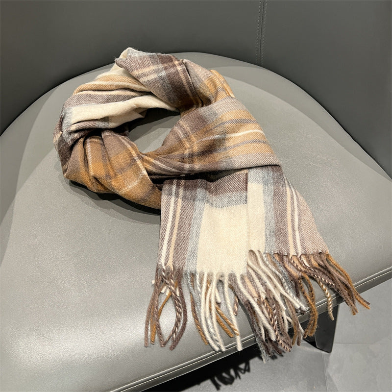 Classic wool scarf, 100% wool, 180 cm