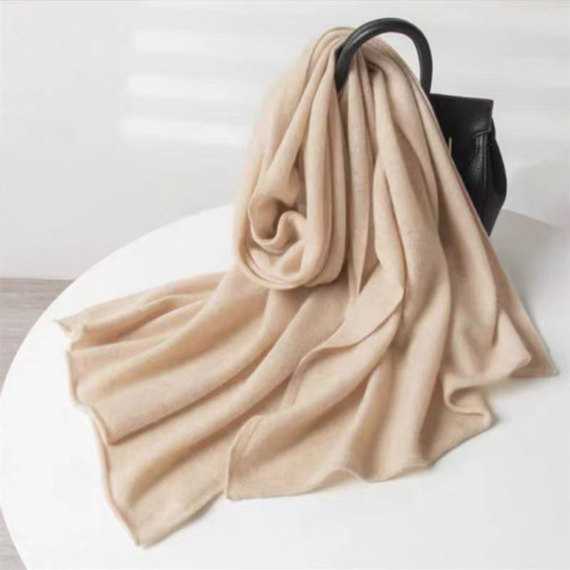 Wool scarf, 180x60cm, plain