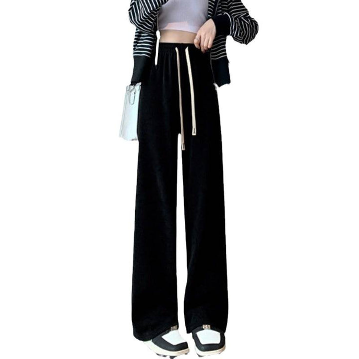 Kord wide trousers with a soft drape