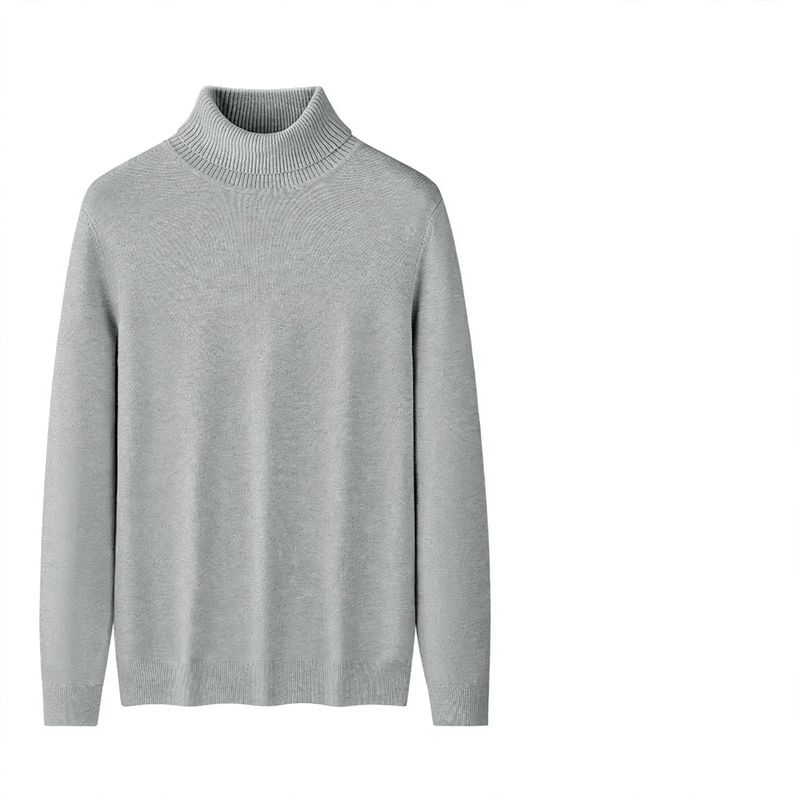 Men's turtleneck sweater, lined
