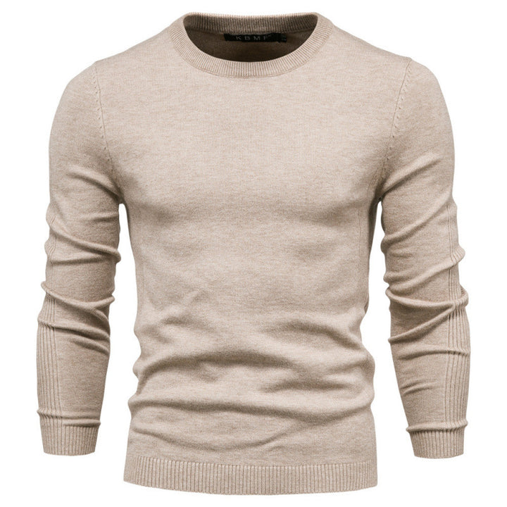 Men's turtleneck sweater, knitted, solid color