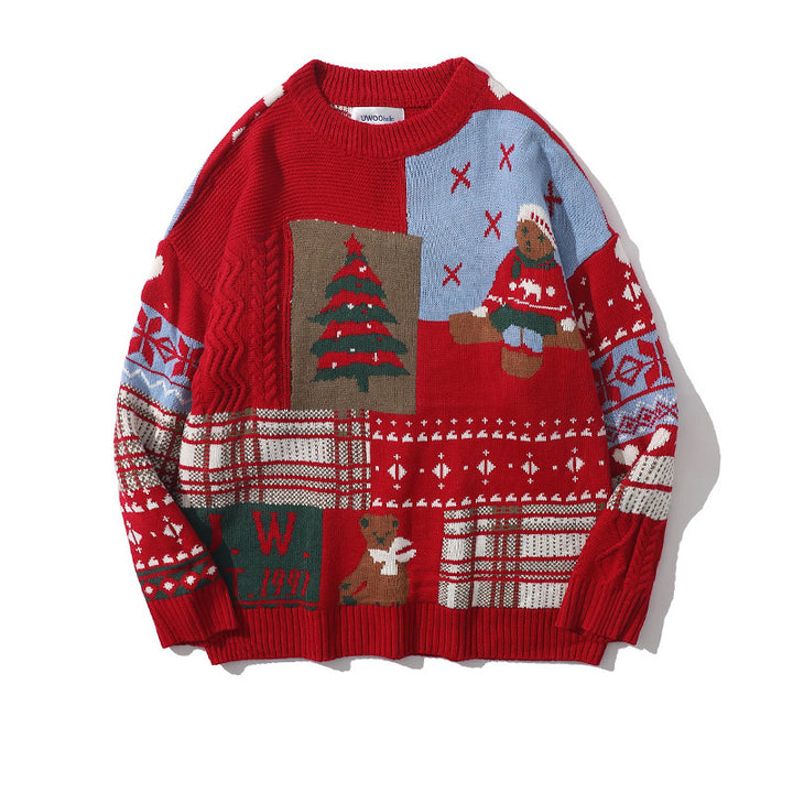 Christmas sweater for men with bear motif