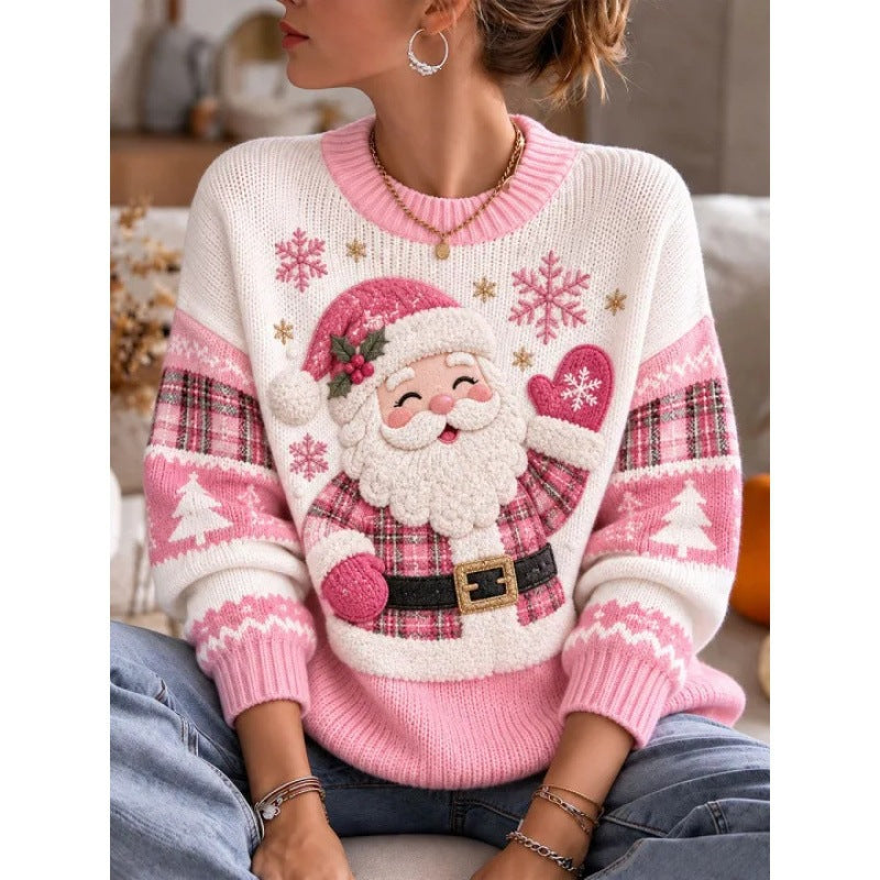 Women’s Christmas sweater with 3D print