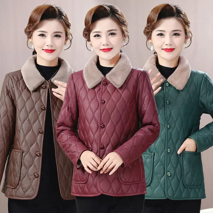 Women's winter jacket, padded, for mothers, elegant