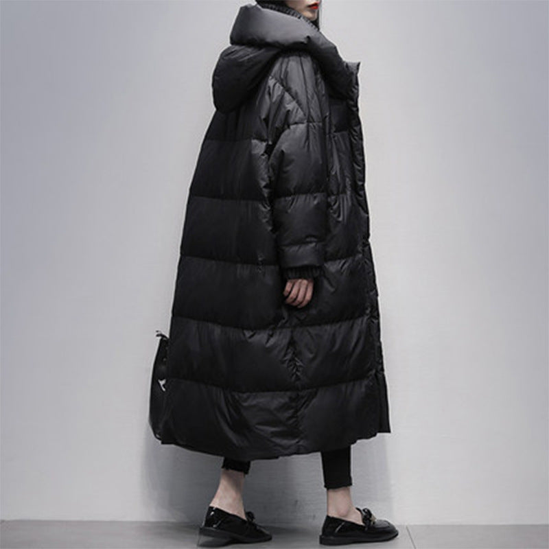 Ladies down jacket, 90% white duck down, windproof