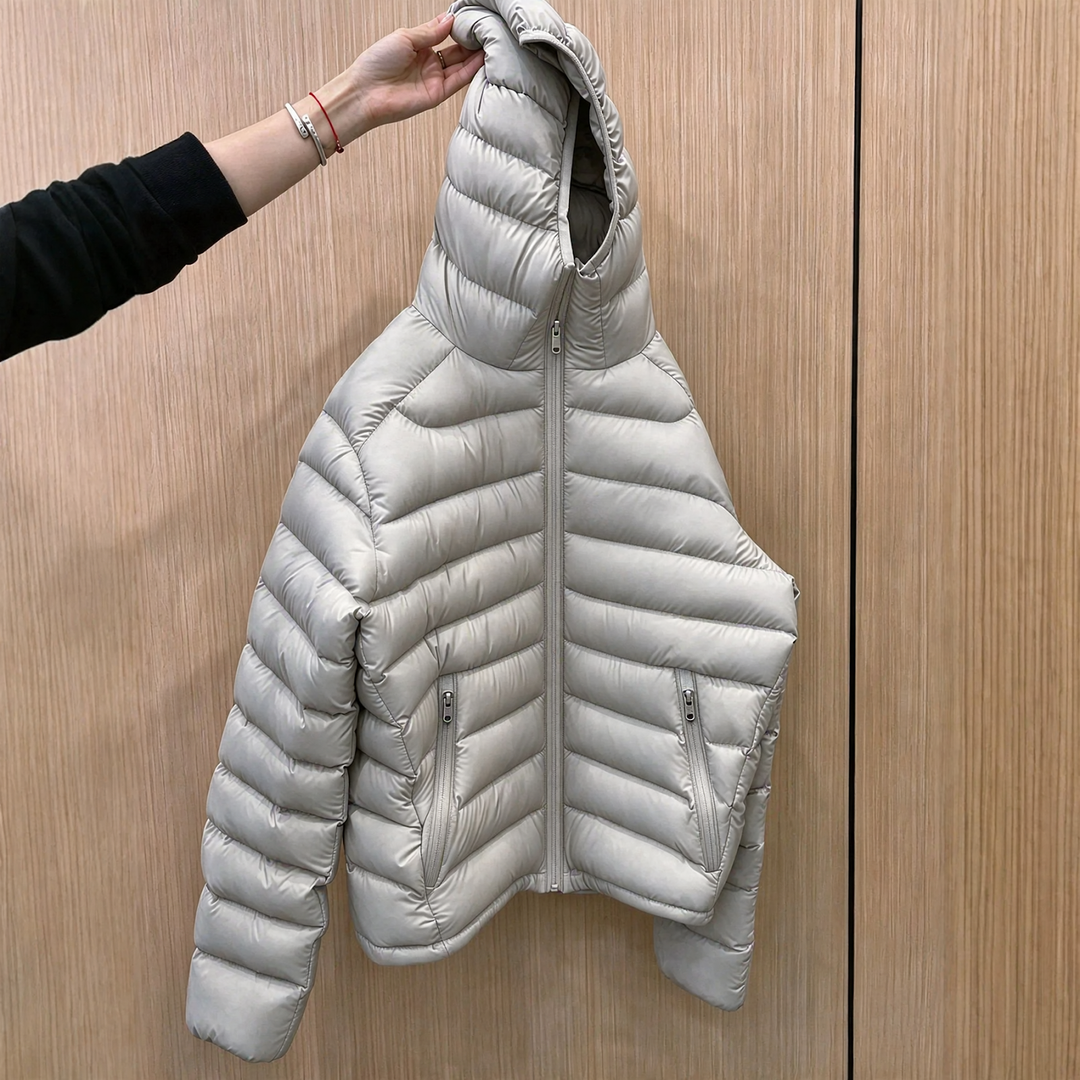 Light down jacket with quilted pattern, Unisex