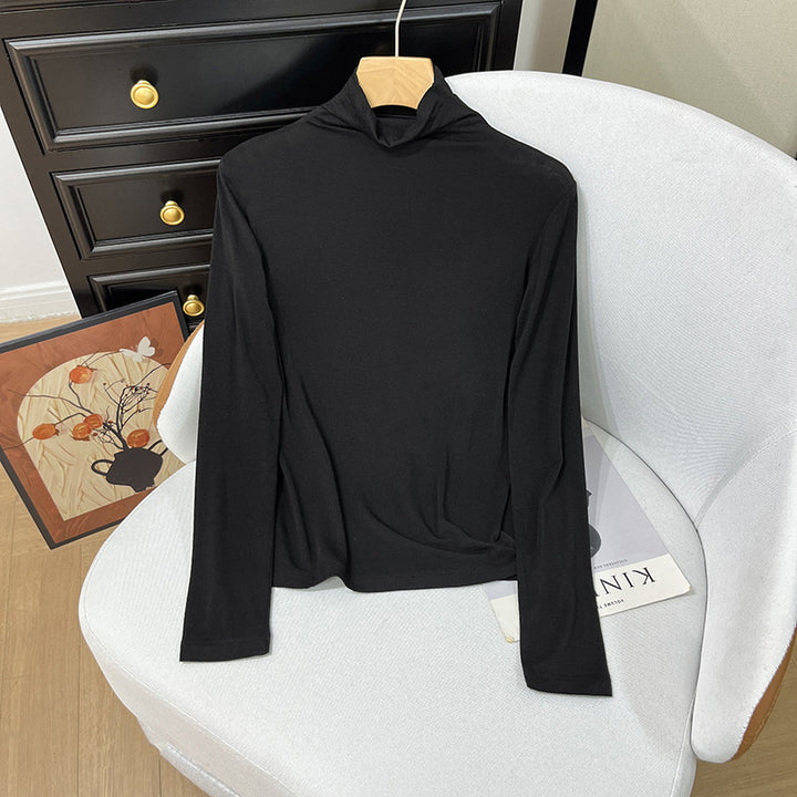 Women's turtleneck sweater made of cashmere blend