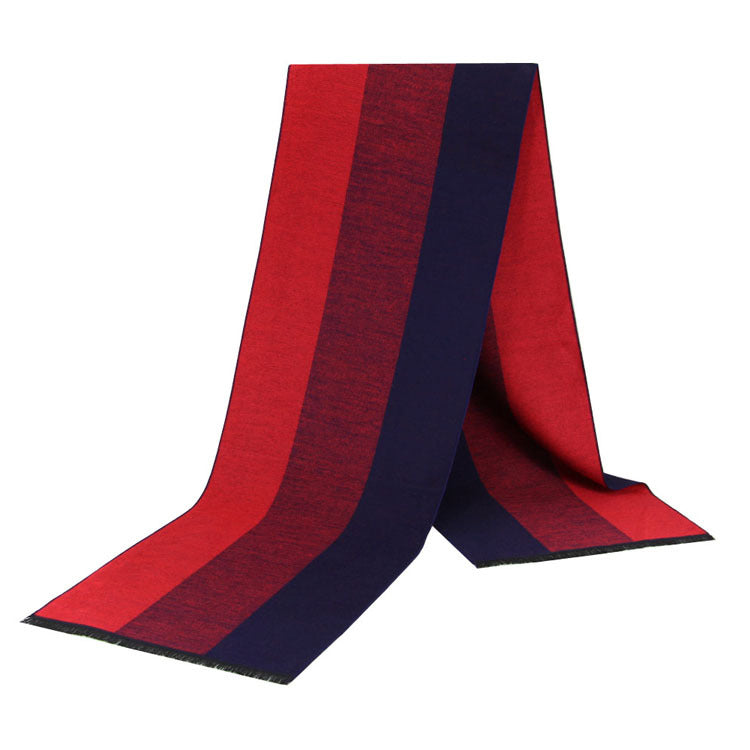 Classic winter scarf for men, 180 cm