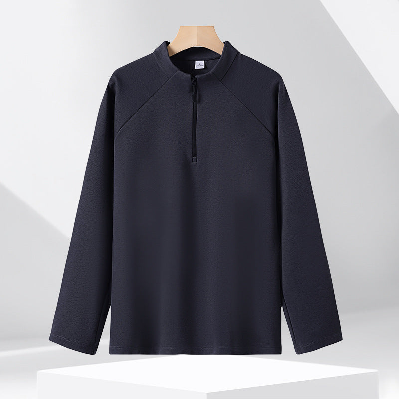 Half-zip sweatshirt with stand-up collar, 320g