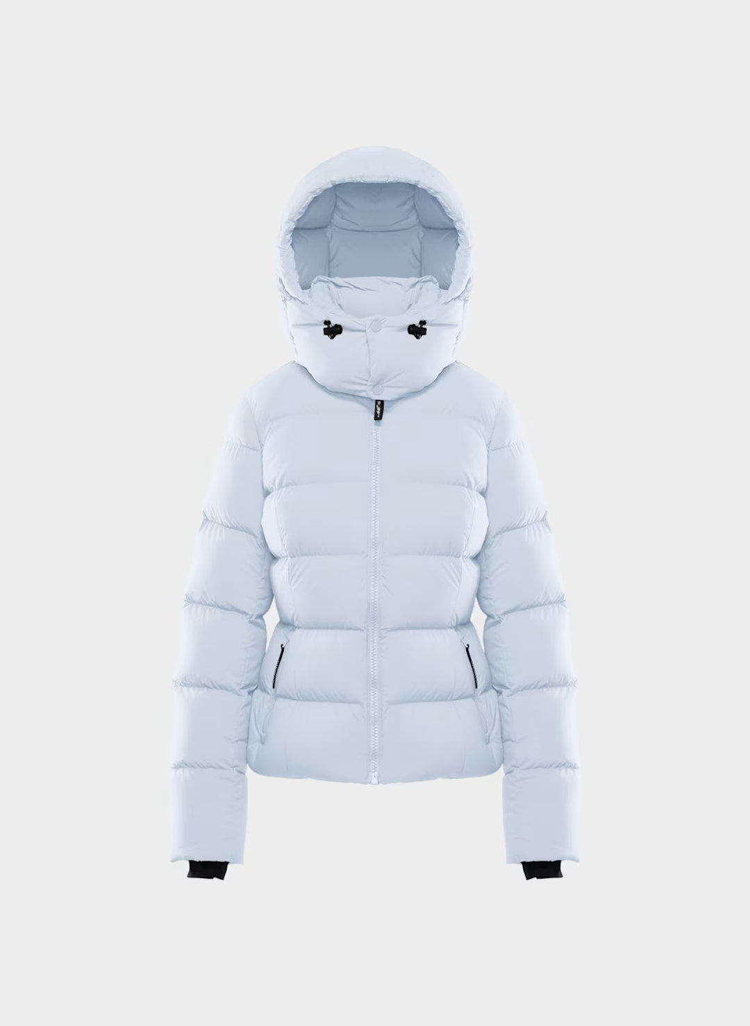 Women’s down jacket with hood and white goose down filling